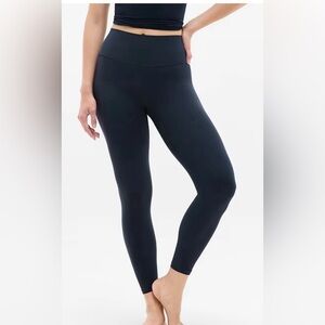 New! Athleta Transcend High Rise Rib 7/8 Tight Leggings Eclipse Workout Size Med